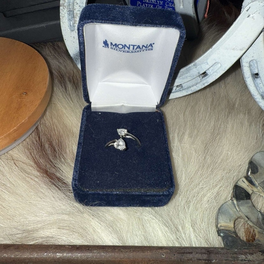 Montana silversmith Silver Ring with Clear Stones